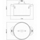 Caldeirão 24cm 7,7 Litros Duo Silicone Aço Inox Tramontina Com Tampa E Alças Em Silicone